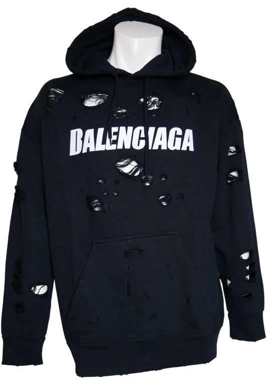 Balenciaga Herren Hoodie Kapuzenpullover, – Vorderansicht