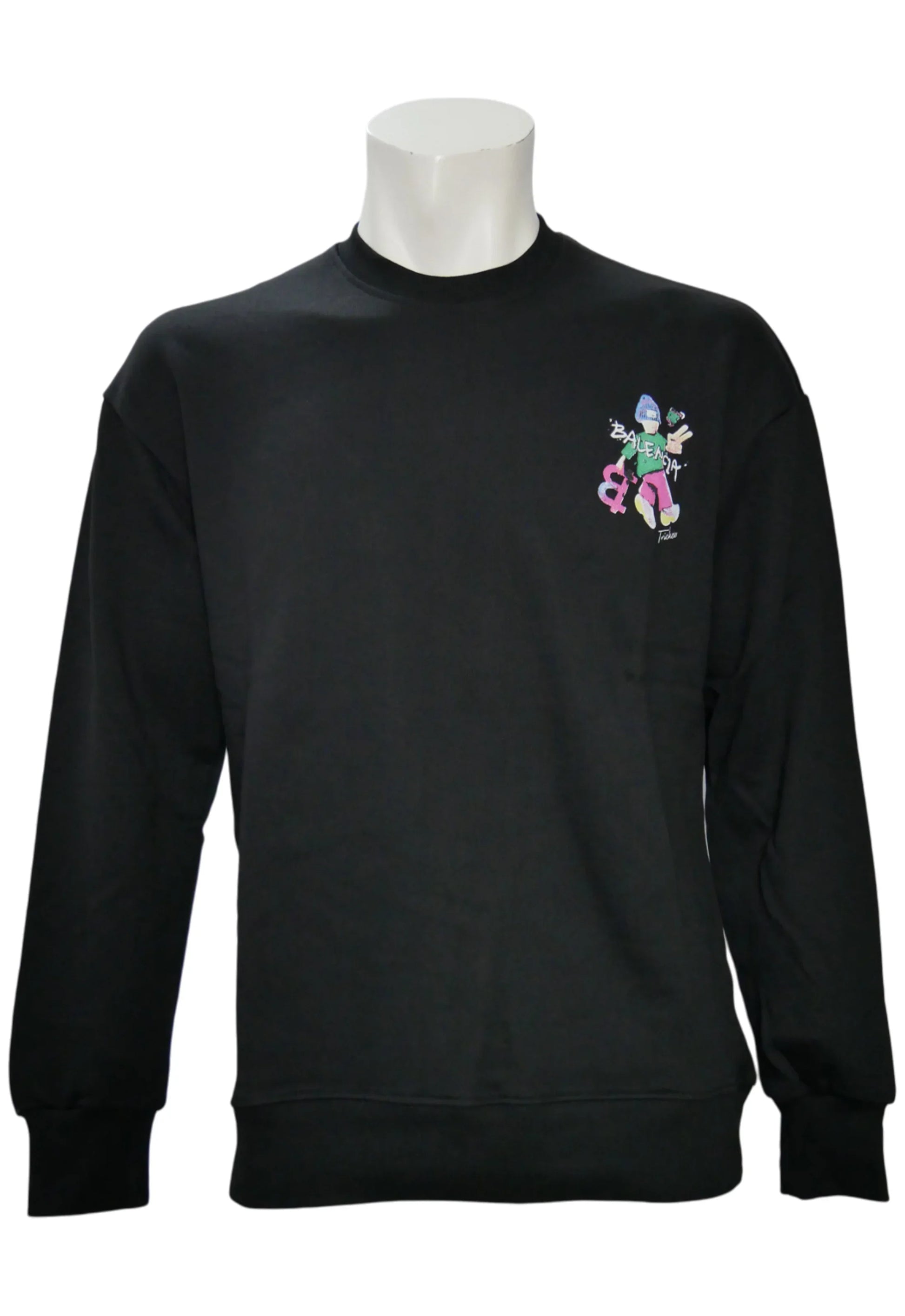 Balenciaga Herren Pullover, Sweatshirt Schwarz - Original Designer Marken Outlet - Salvin Store