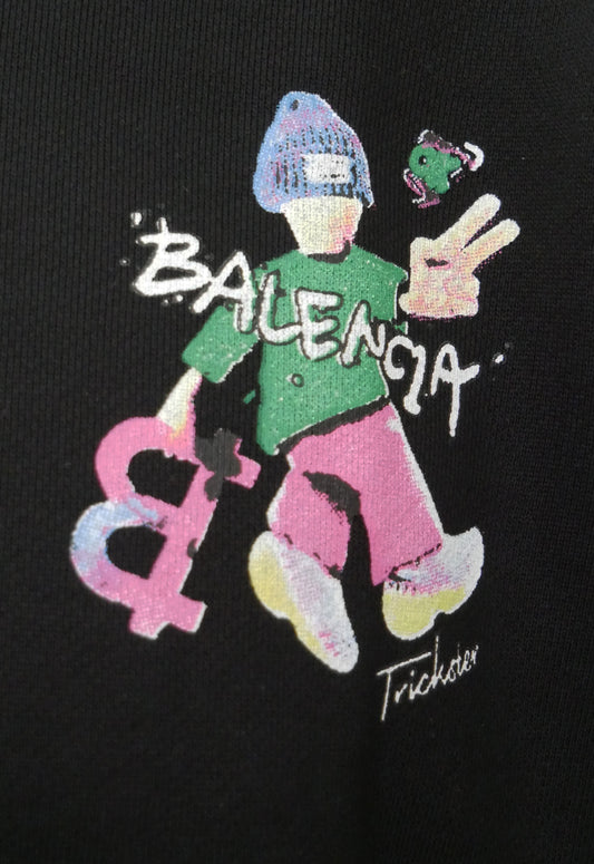 Balenciaga Herren Pullover, Sweatshirt Schwarz