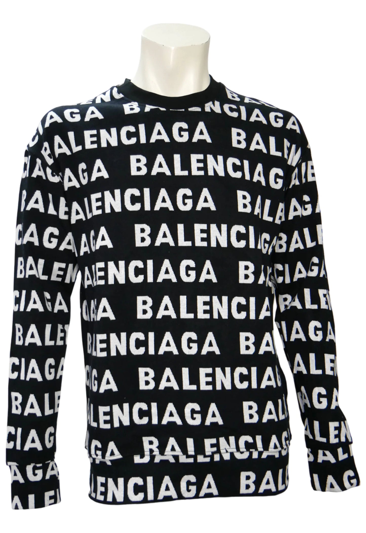 Balenciaga Herren Strickpullover Schwarz - Original Designer Marken Outlet - Salvin Store