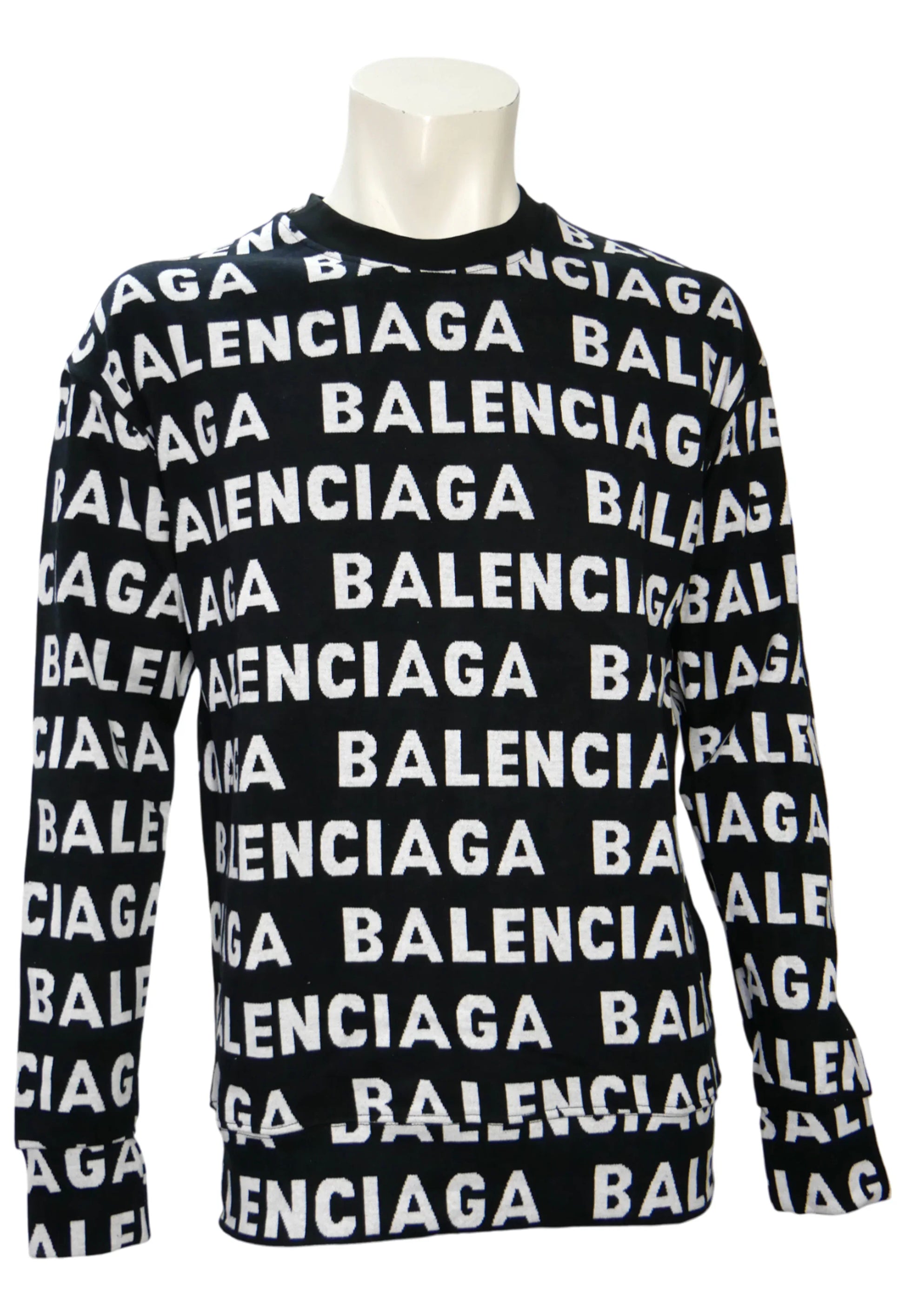Balenciaga Herren Strickpullover Schwarz - Original Designer Marken Outlet - Salvin Store
