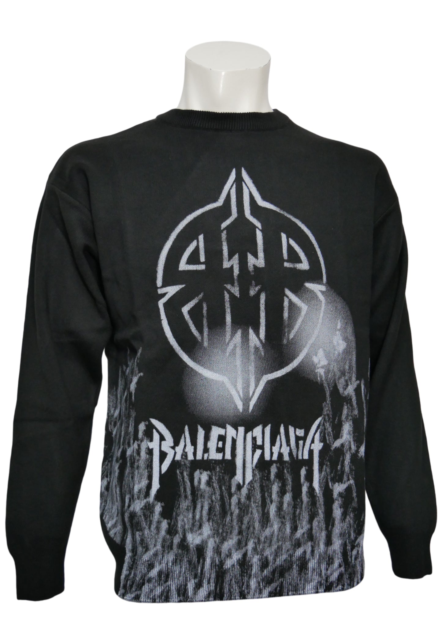 Balenciaga Herren Strickpullover Schwarz