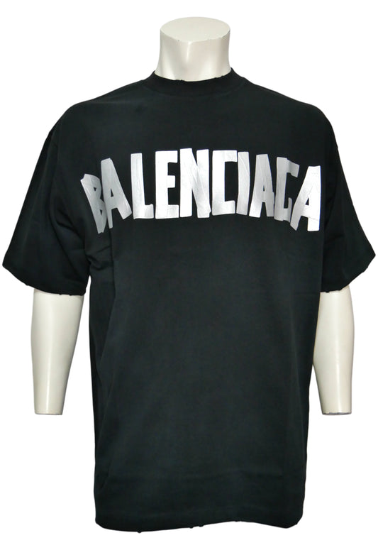 Balenciaga Herren Oversized T-Shirt Schwarz
