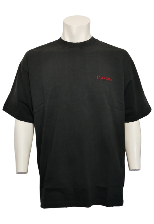 Balenciaga Herren T-Shirt Schwarz