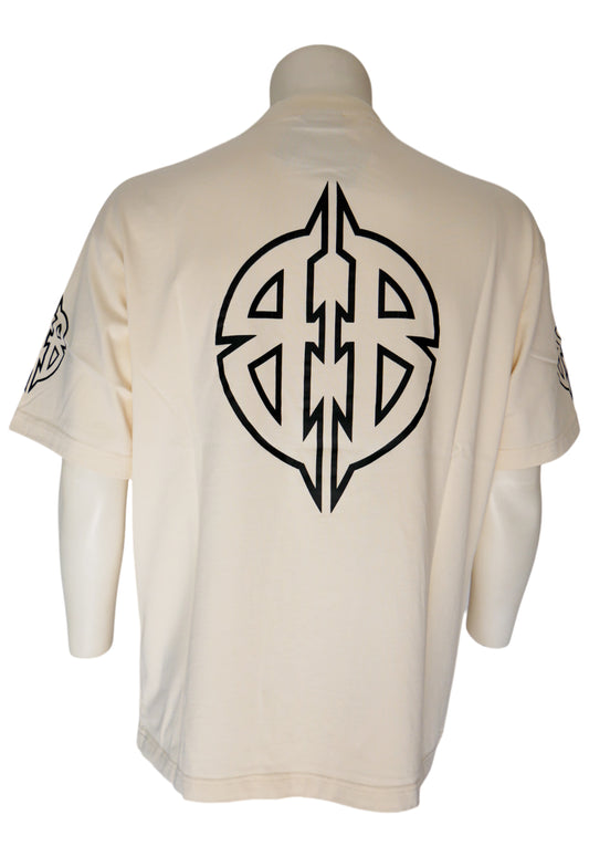 Balenciaga T-Shirt in Beige, minimalistische Optik