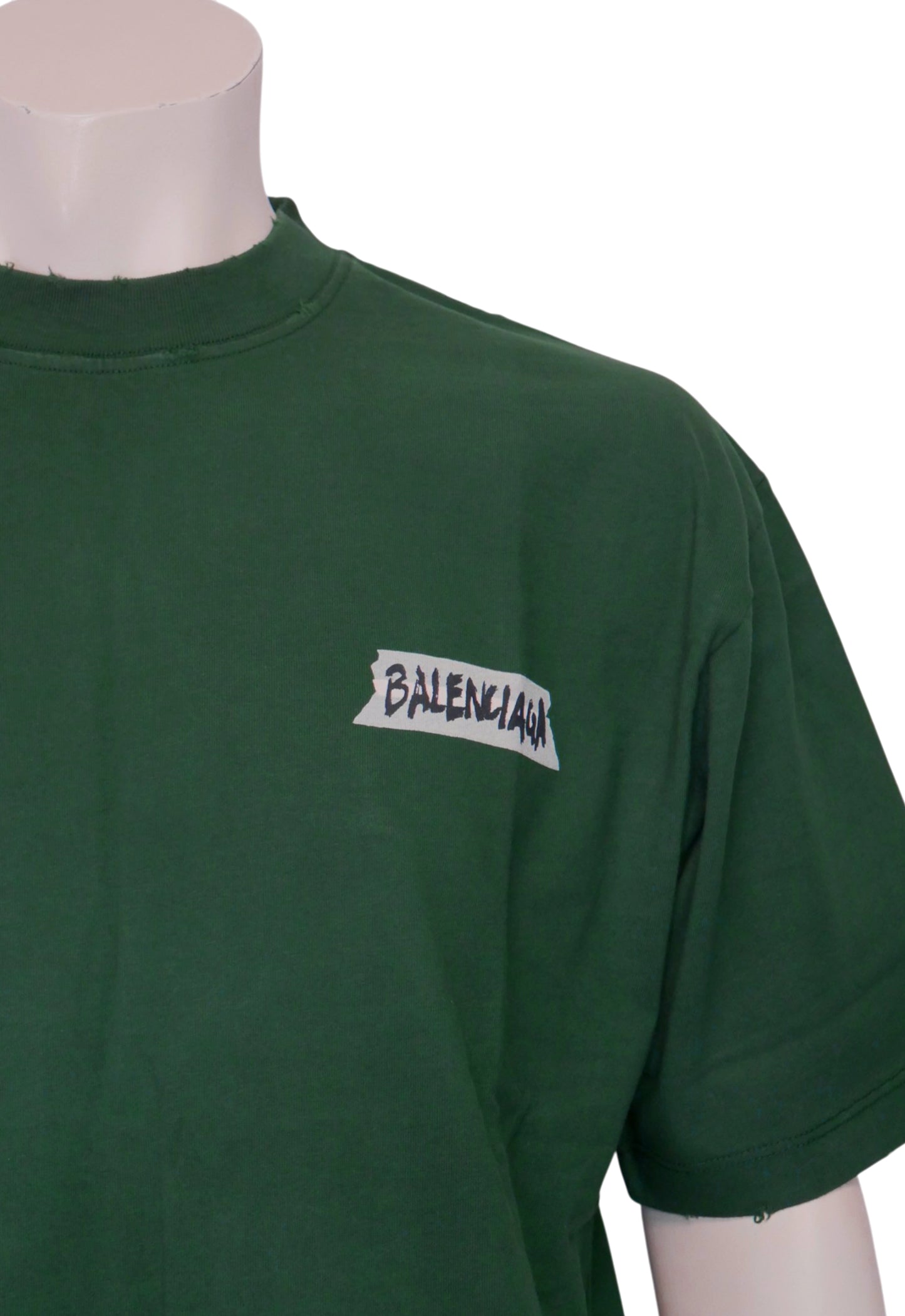 Balenciaga Herren T-Shirt Grün