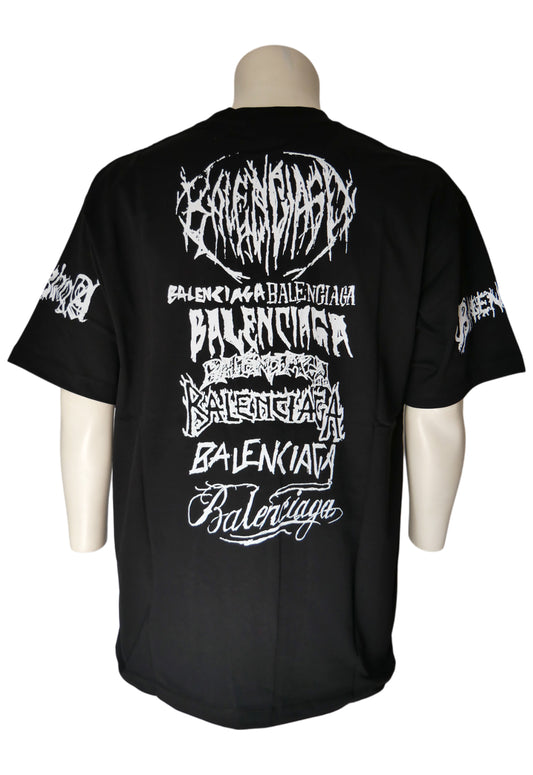 Balenciaga T-Shirt in Navy, schlichtes Design