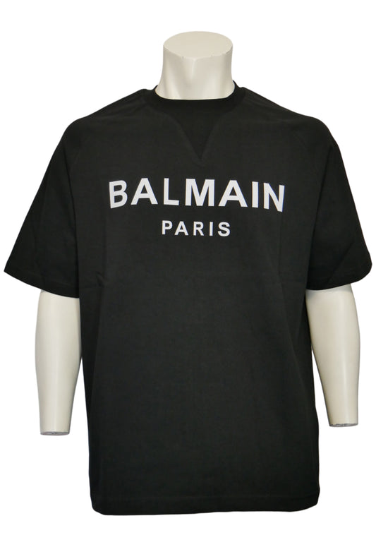 Balmain T-shirt Oversize Uomo Nero