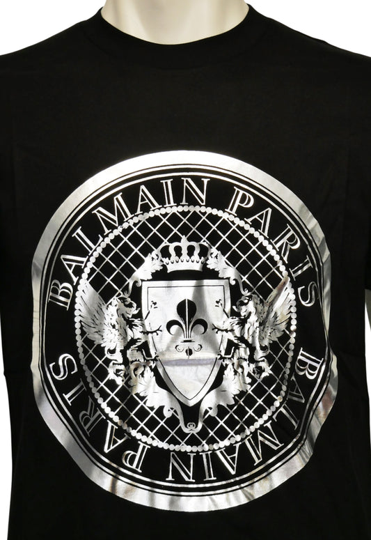 T-shirt da uomo Balmain Nero