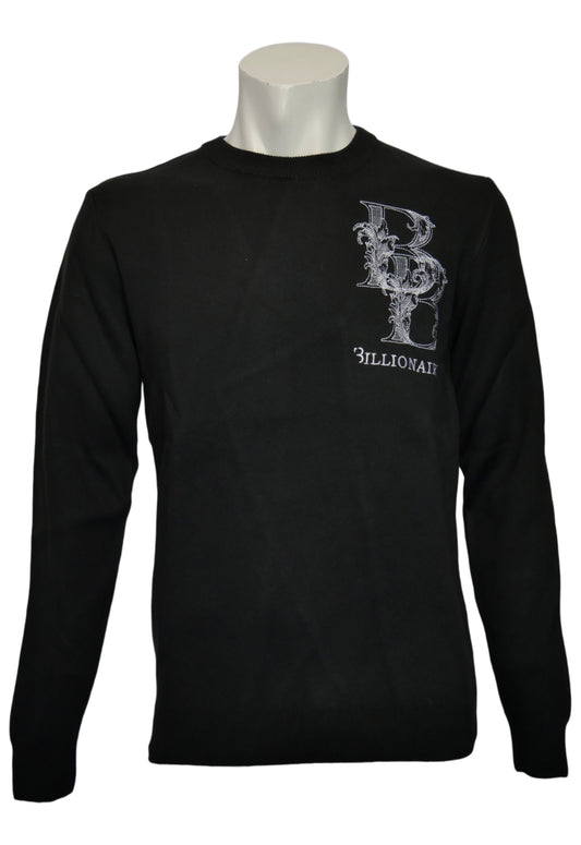 Billionaire Herren Strickpullover Schwarz