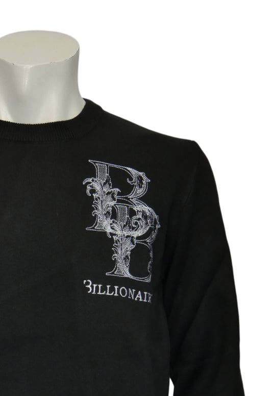 Billionaire Herren Strickpullover Schwarz