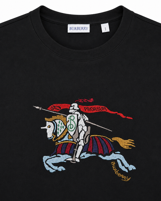 Burberry T-shirt da uomo Nero