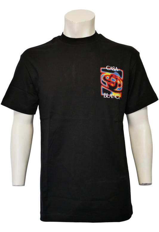 Casablanca T-shirt da uomo Nero