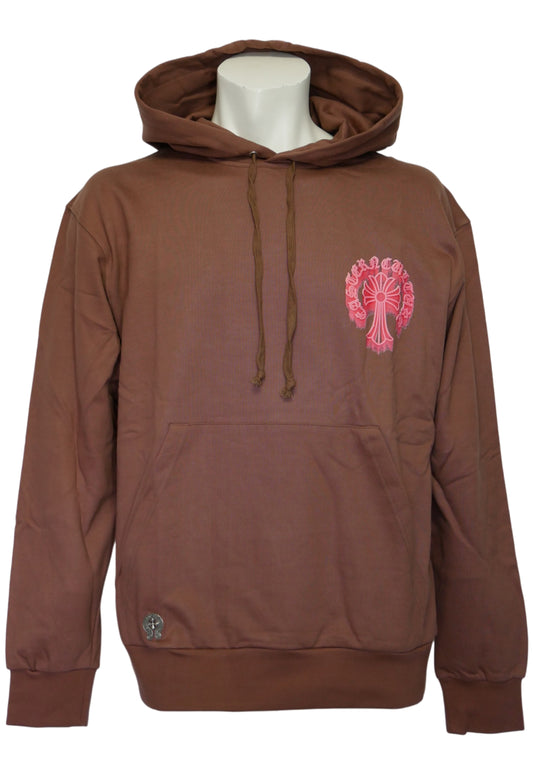 Chrome Hearts Herren Oversized Hoodie Braun