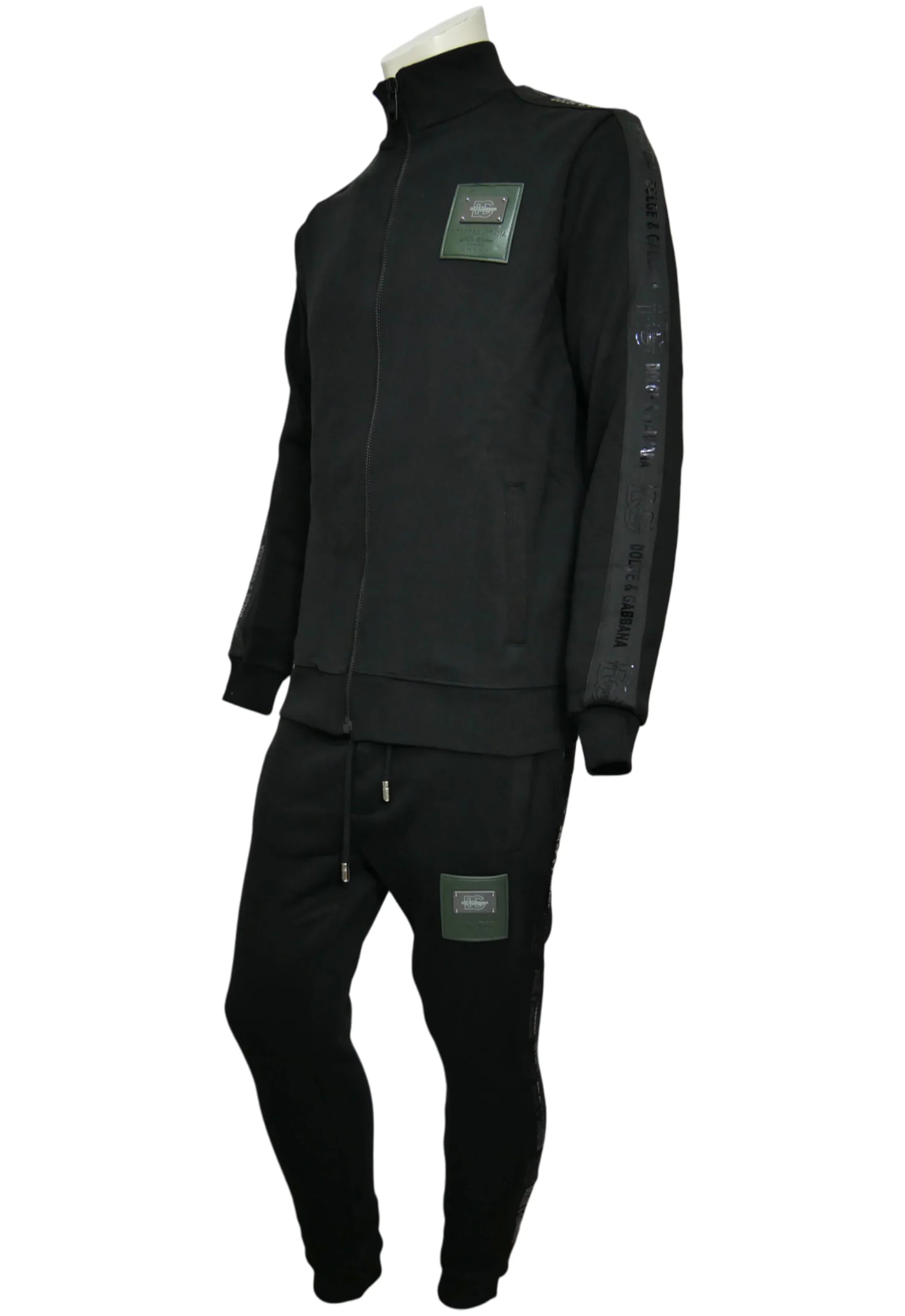 Dolce & Gabbana Herren Trainingsanzug Schwarz - Original Designer Marken Outlet - Salvin Store