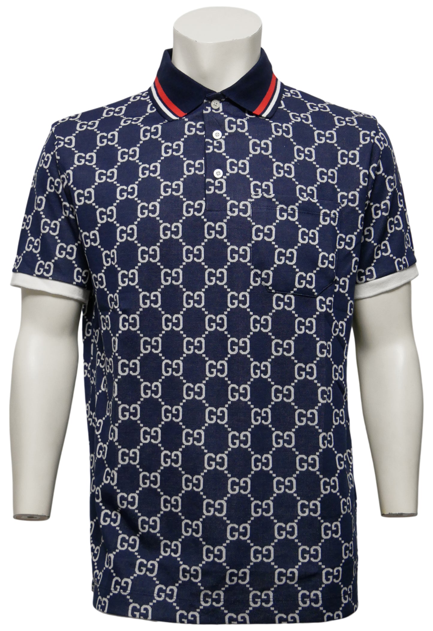Gucci Herren Poloshirt Blau