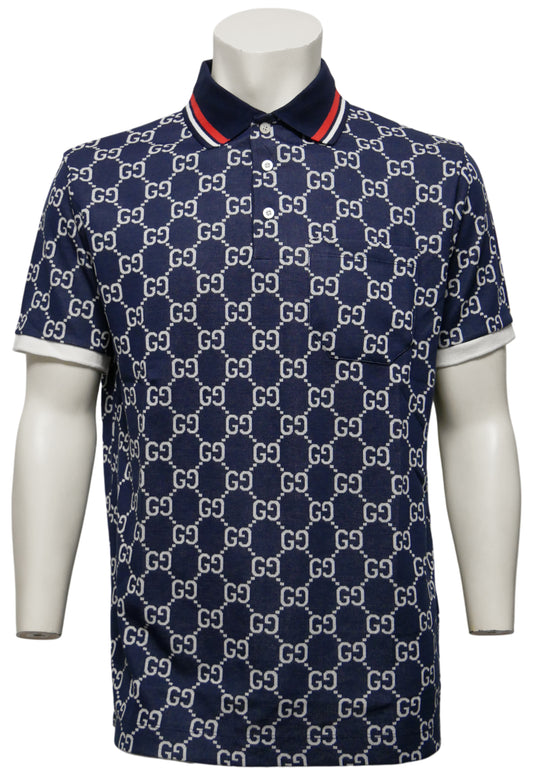 Gucci Herren Poloshirt Blau