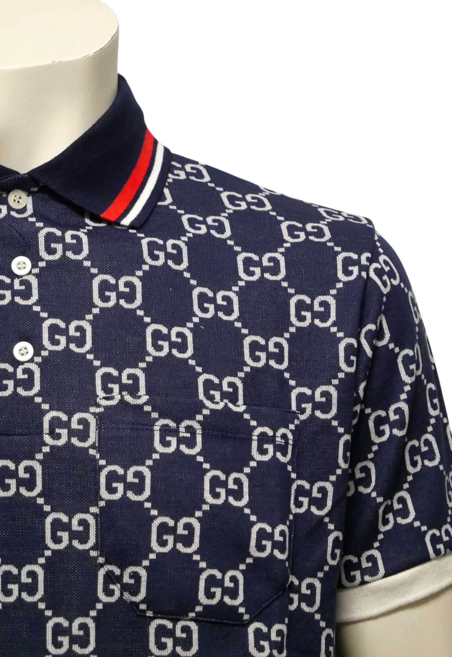 Gucci Herren Poloshirt Blau