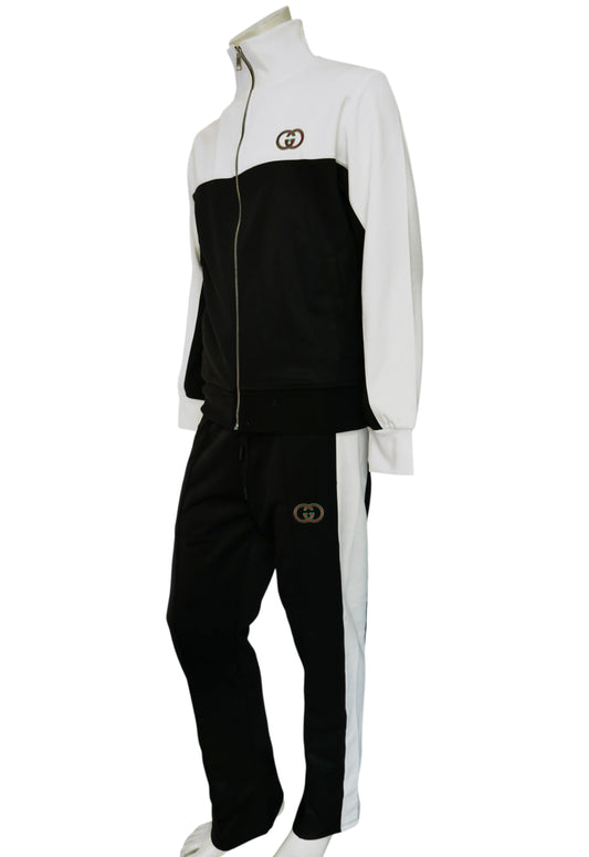 Gucci Herren Trainingsanzug Schwarz-Weiß