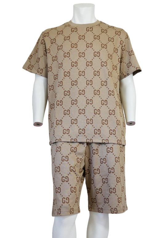 Gucci Herren Trainingsanzug kurzer – Vorderansicht