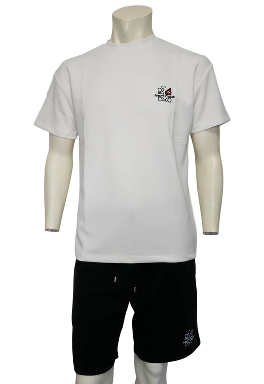 Loewe Herren Kurzer Trainingsanzug Schwarz-Weiß