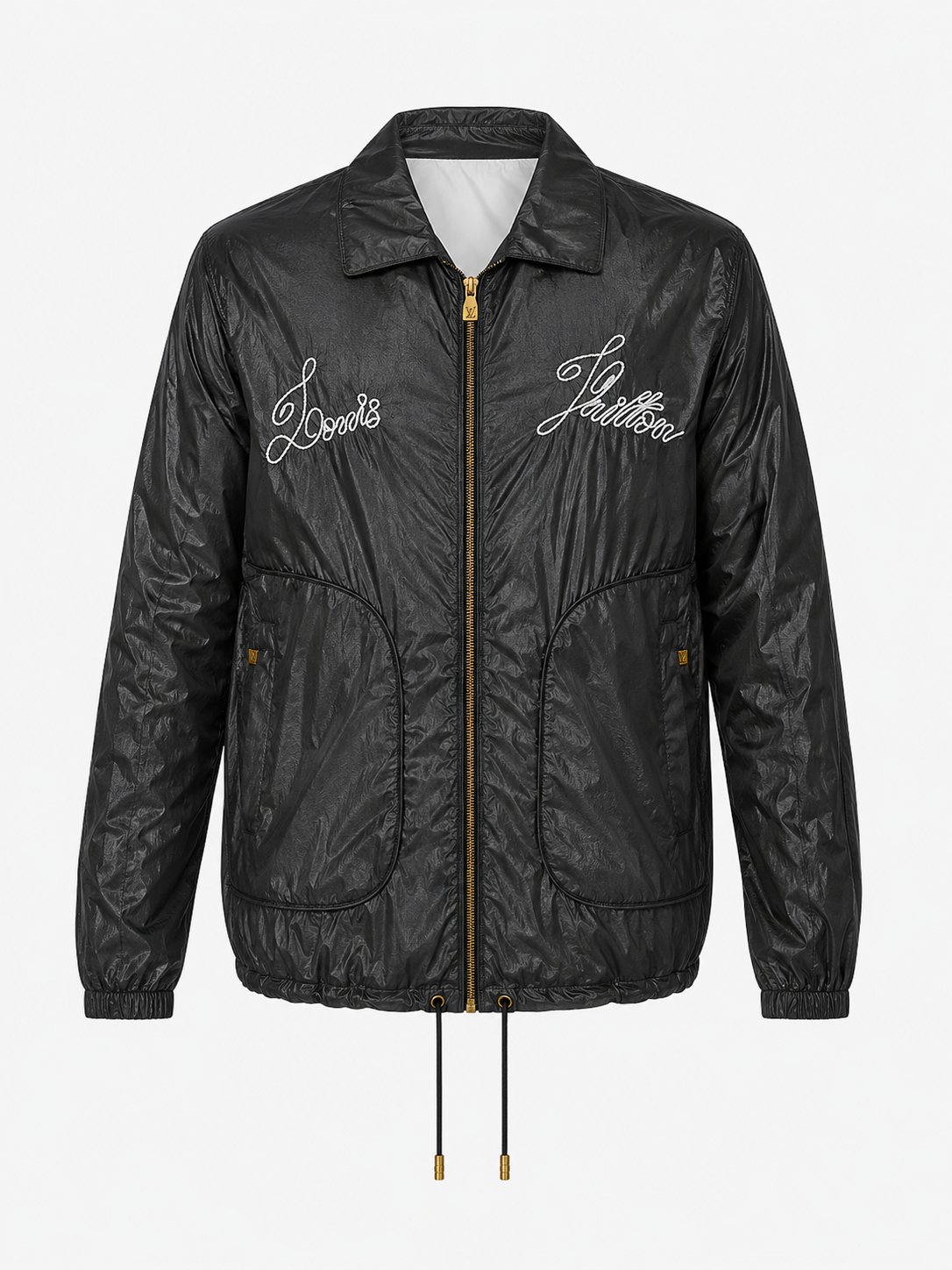 Louis Vuitton Herren Embroidered Nylon Blouson Jacke