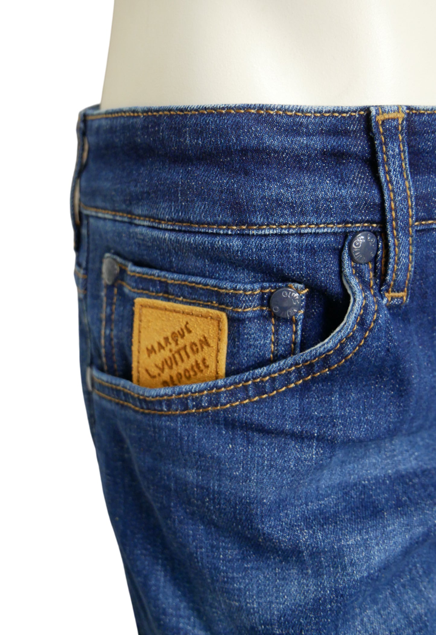 Louis Vuitton Herren Jeans Blau