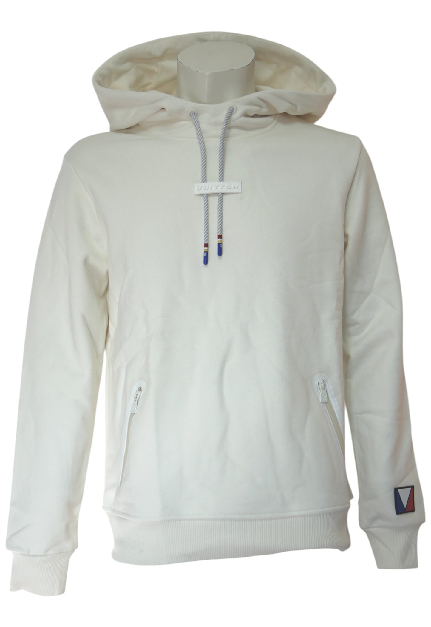 Louis Vuitton Herren Kapuzenpullover Weiß mit Logo-Details