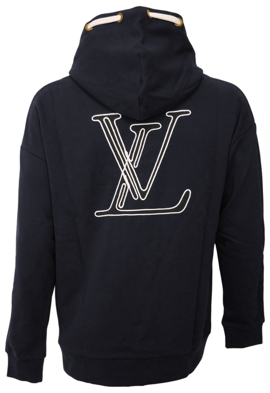 Louis Vuitton Herren Hoodie Blau
