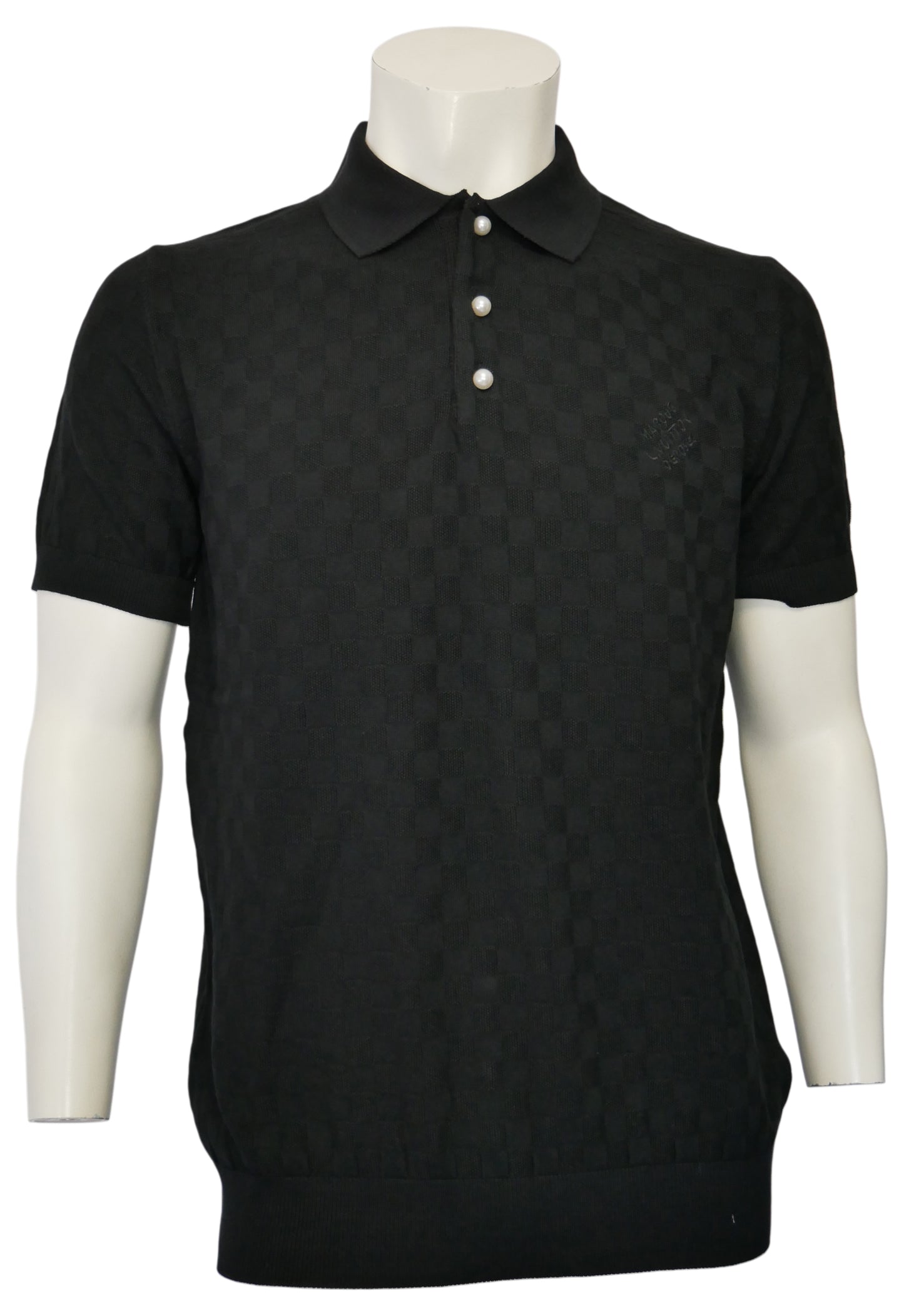 Louis Vuitton Herren Poloshirt Schwarz