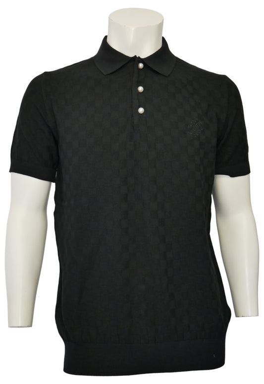 Louis Vuitton Herren Poloshirt Schwarz