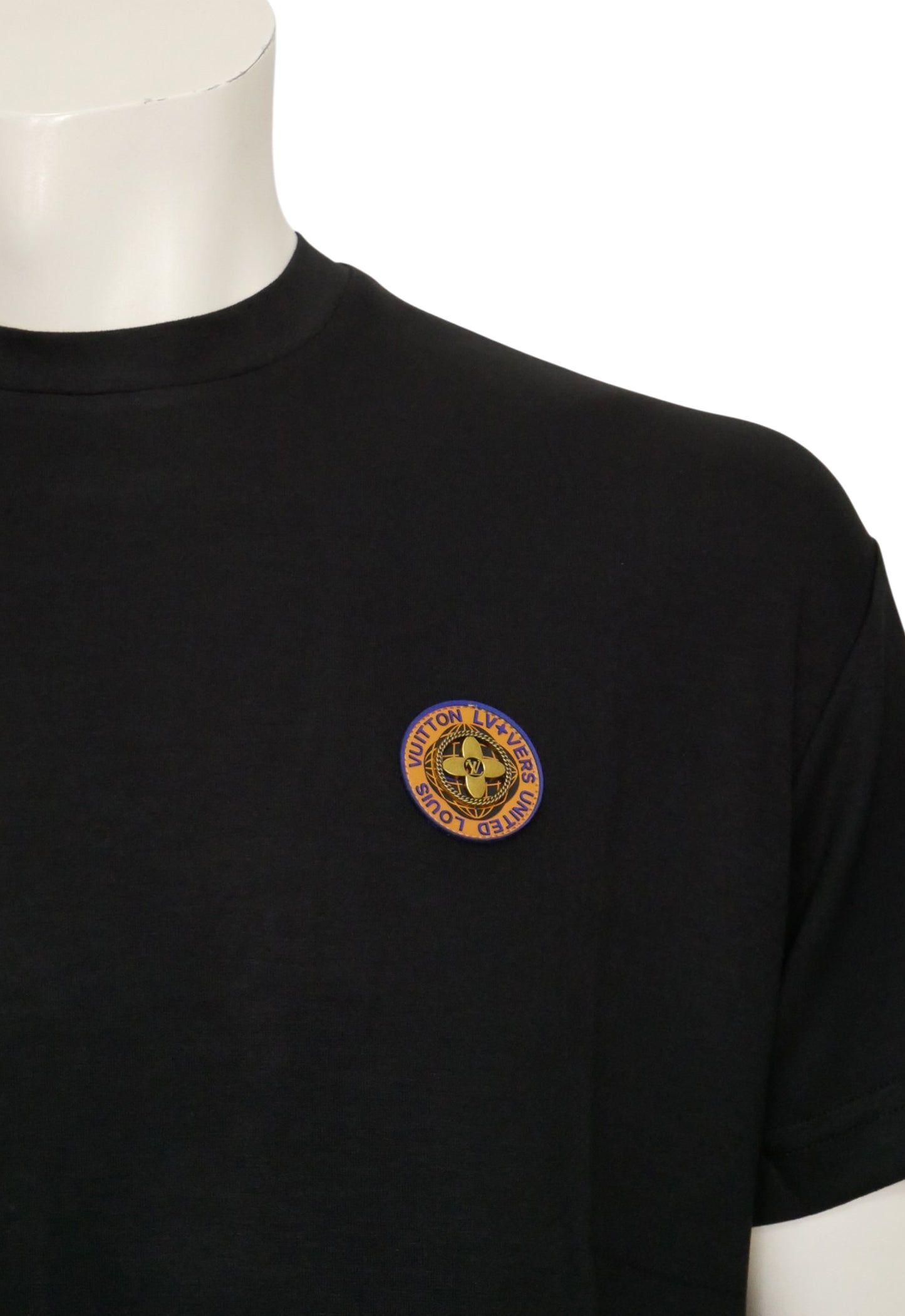 Louis Vuitton T-shirt da uomo Nero in cotone elasticizzato
