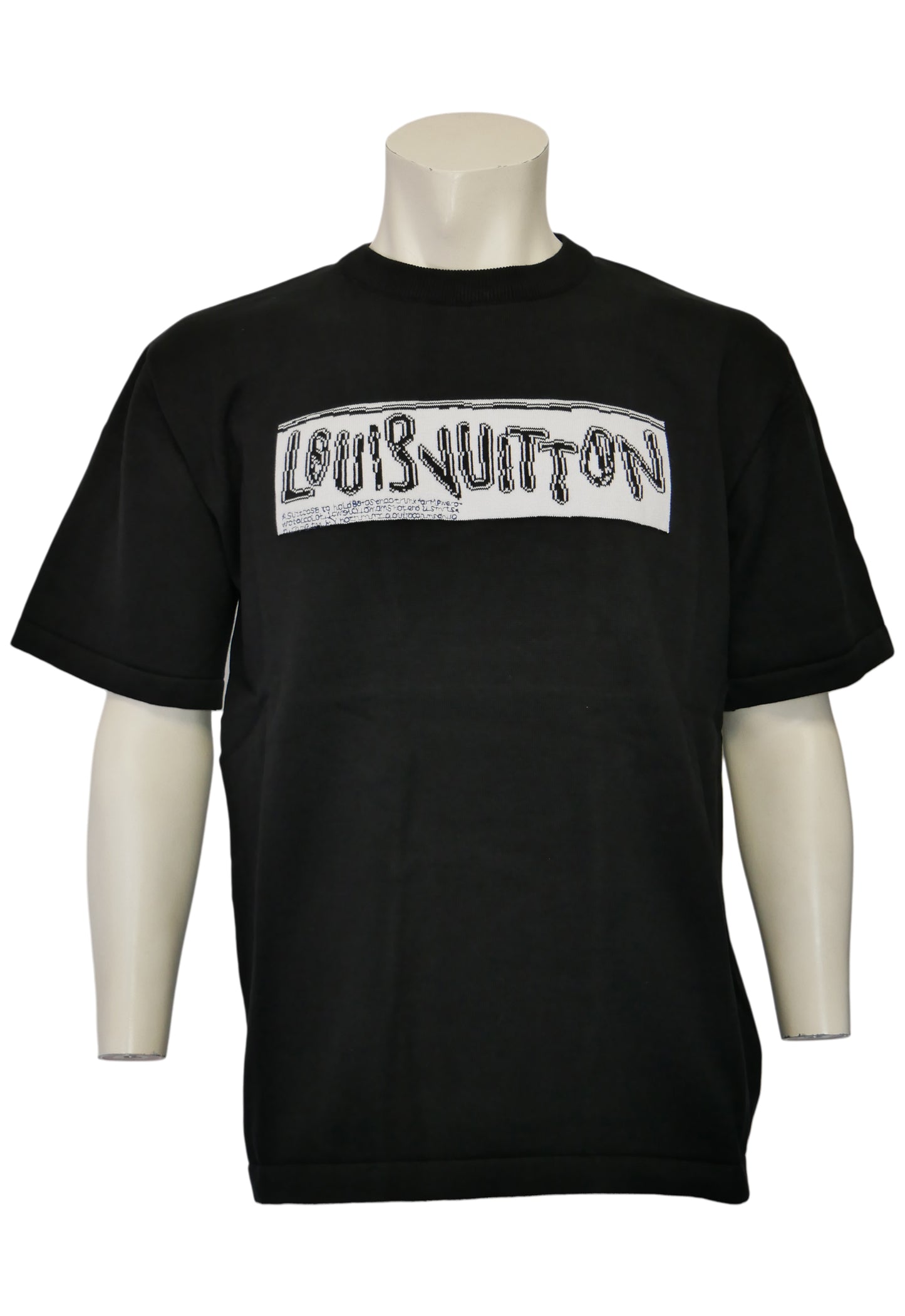 Louis Vuitton T-shirt da uomo in maglia fine Nero