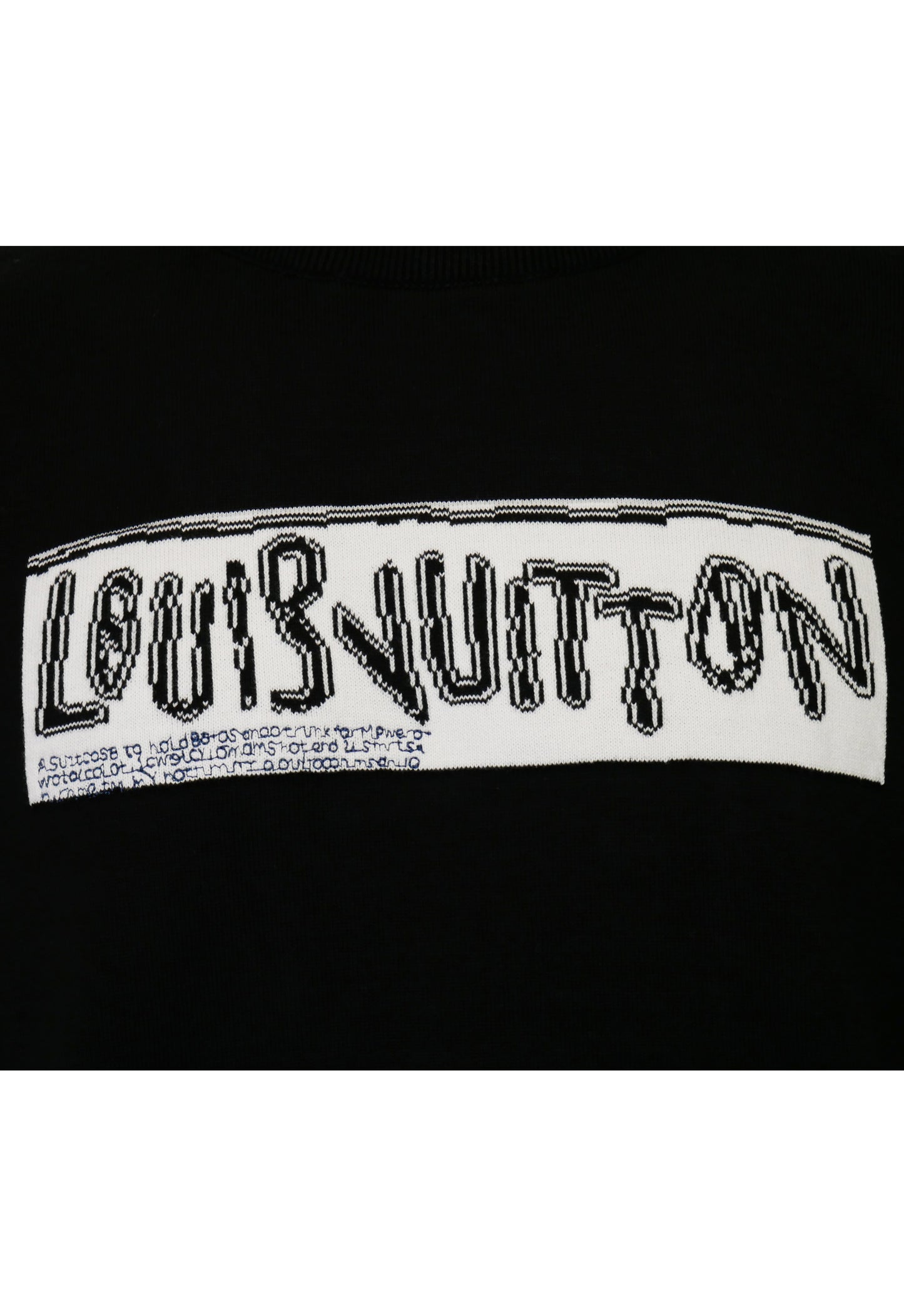 Louis Vuitton T-shirt da uomo in maglia fine Nero