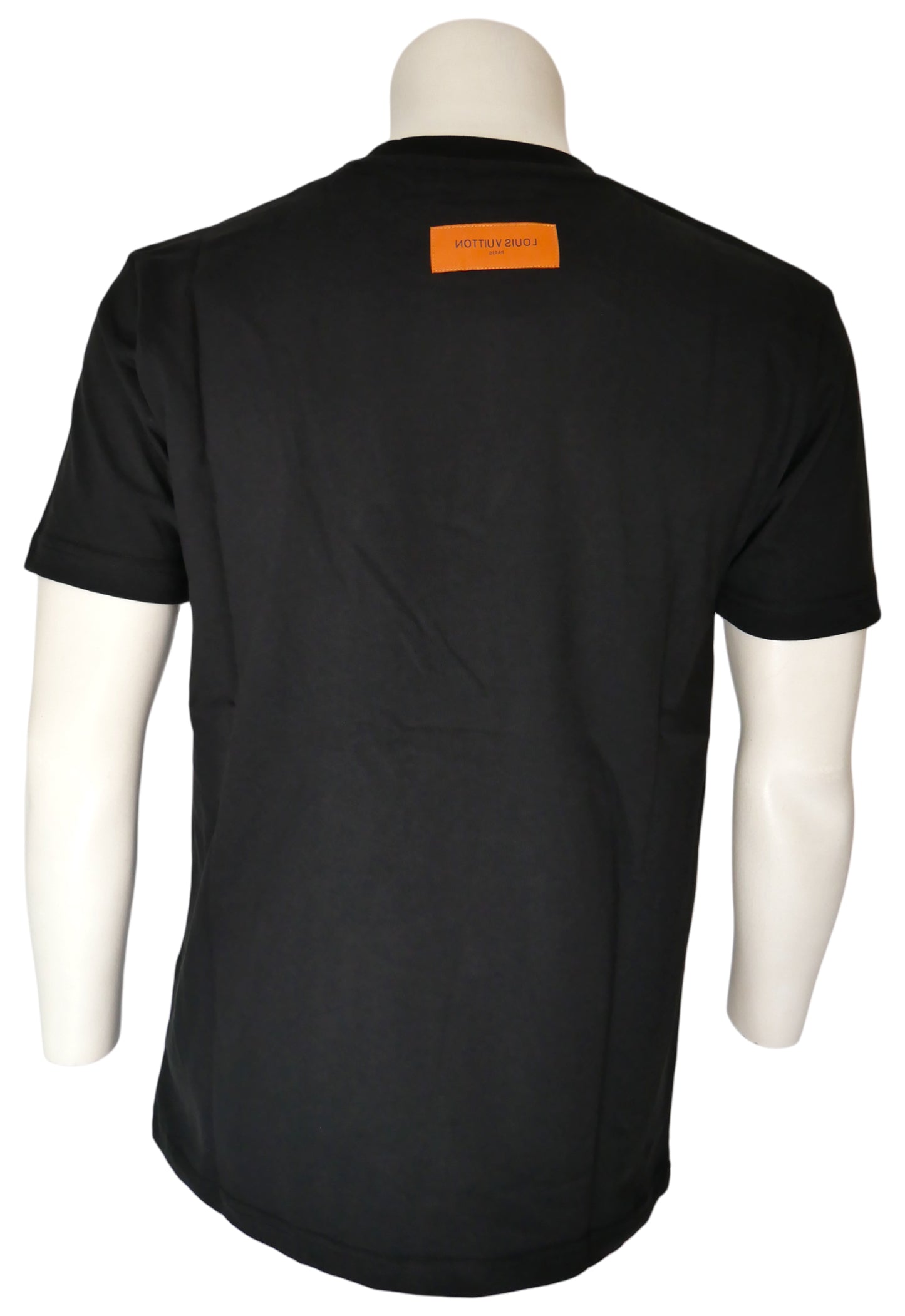 Louis Vuitton T-Shirt in Schwarz, Brustprint Schriftzug
