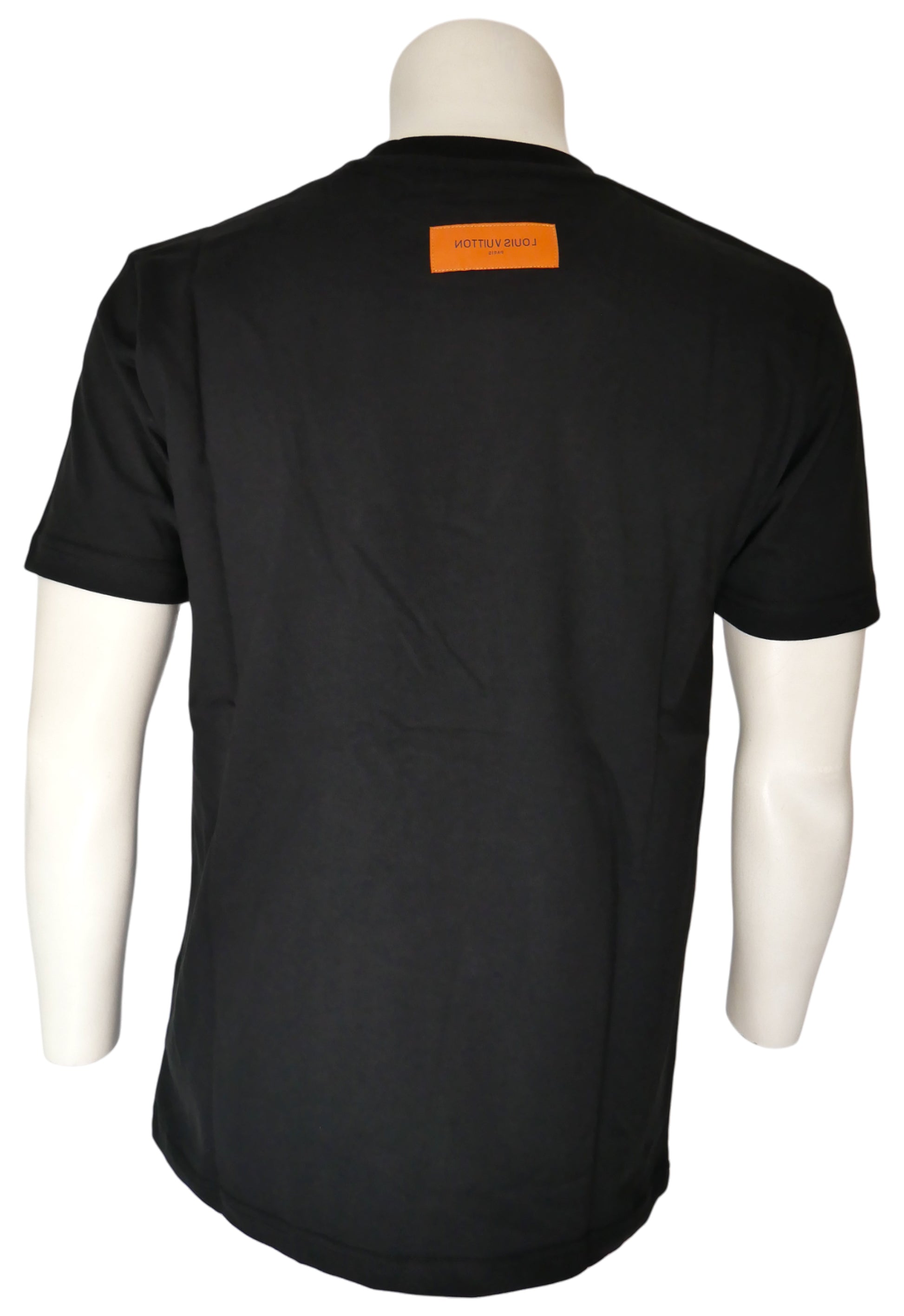 Louis Vuitton T-Shirt in Schwarz, Brustprint Schriftzug