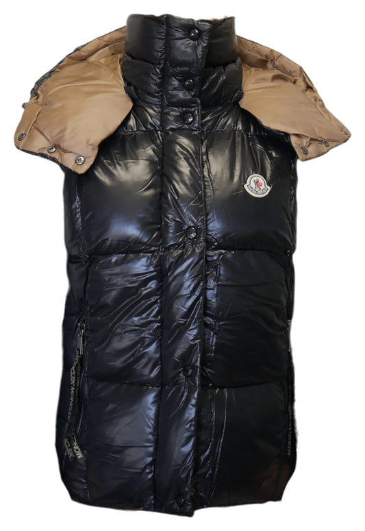 Moncler Damen Oversized Pufferweste Schwarz