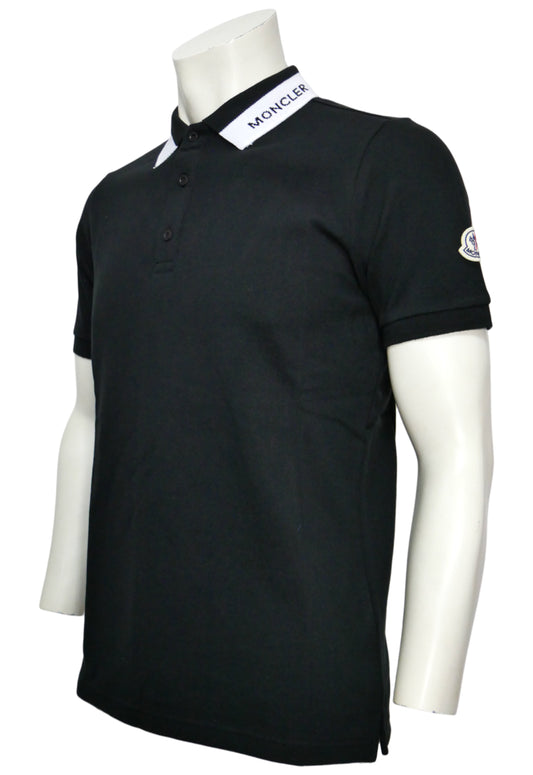 Moncler Herren Poloshirt Schwarz