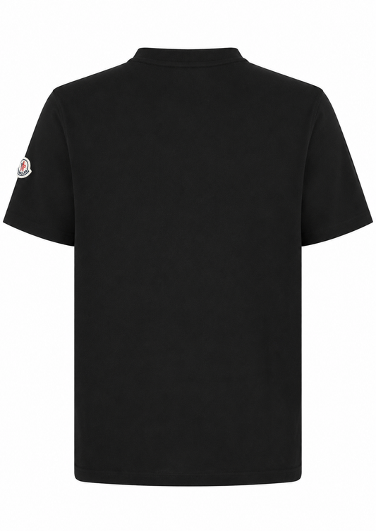 Moncler Men's T-Shirt Embroidered Varsity Logo Cotton