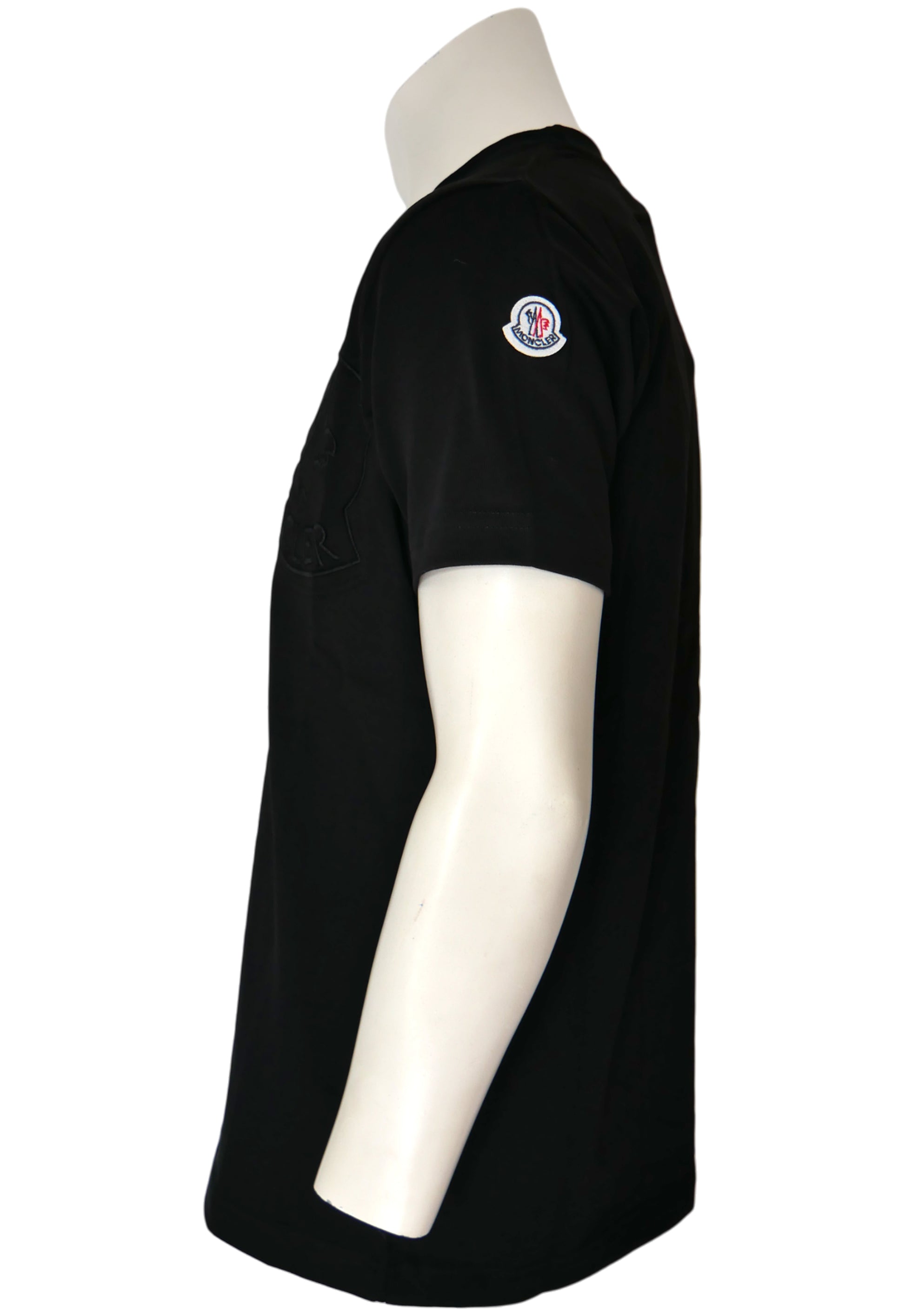 Moncler T-Shirt in Schwarz, dezente Ausführung