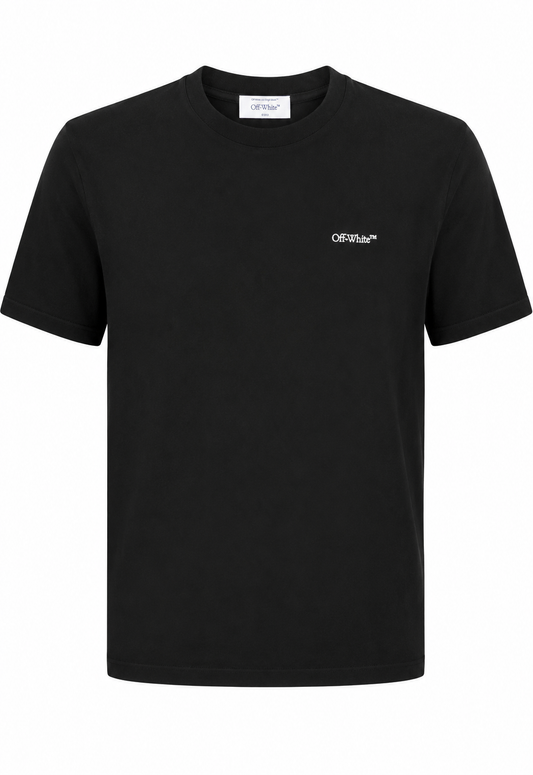 Off-White Men's Landscape Arrow Skate Logo Tee T-Shirt Black