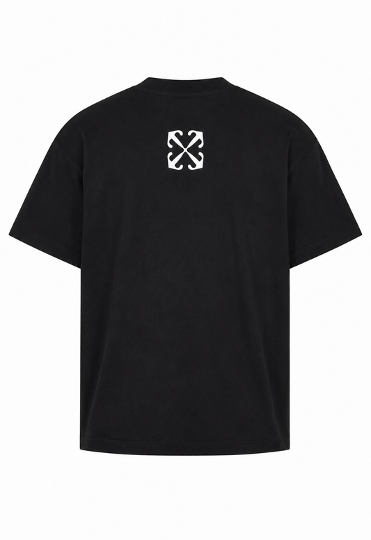 Off-White Men's T-Shirt Blurred Mary Black