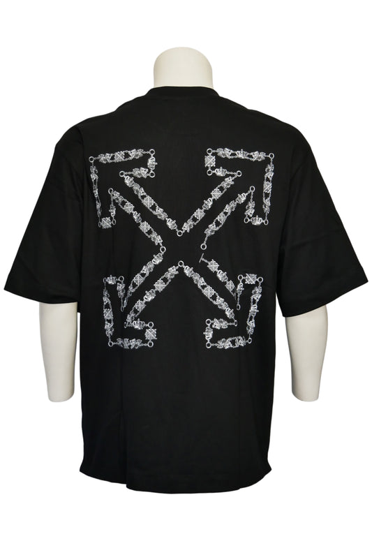 Off-White T-shirt oversize da uomo Nero