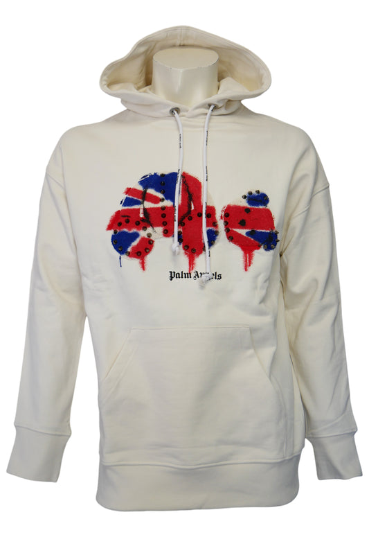 Palm Angels Herren Hoodie Weiß