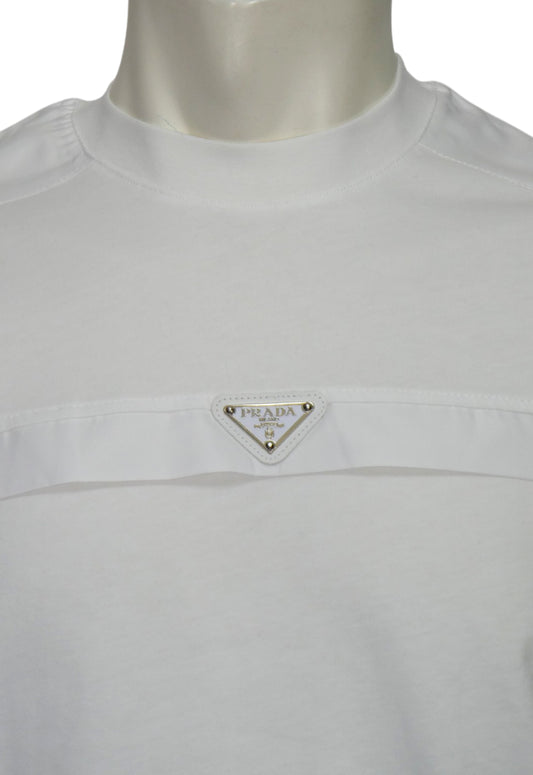 Prada Herren T-Shirt Weiß