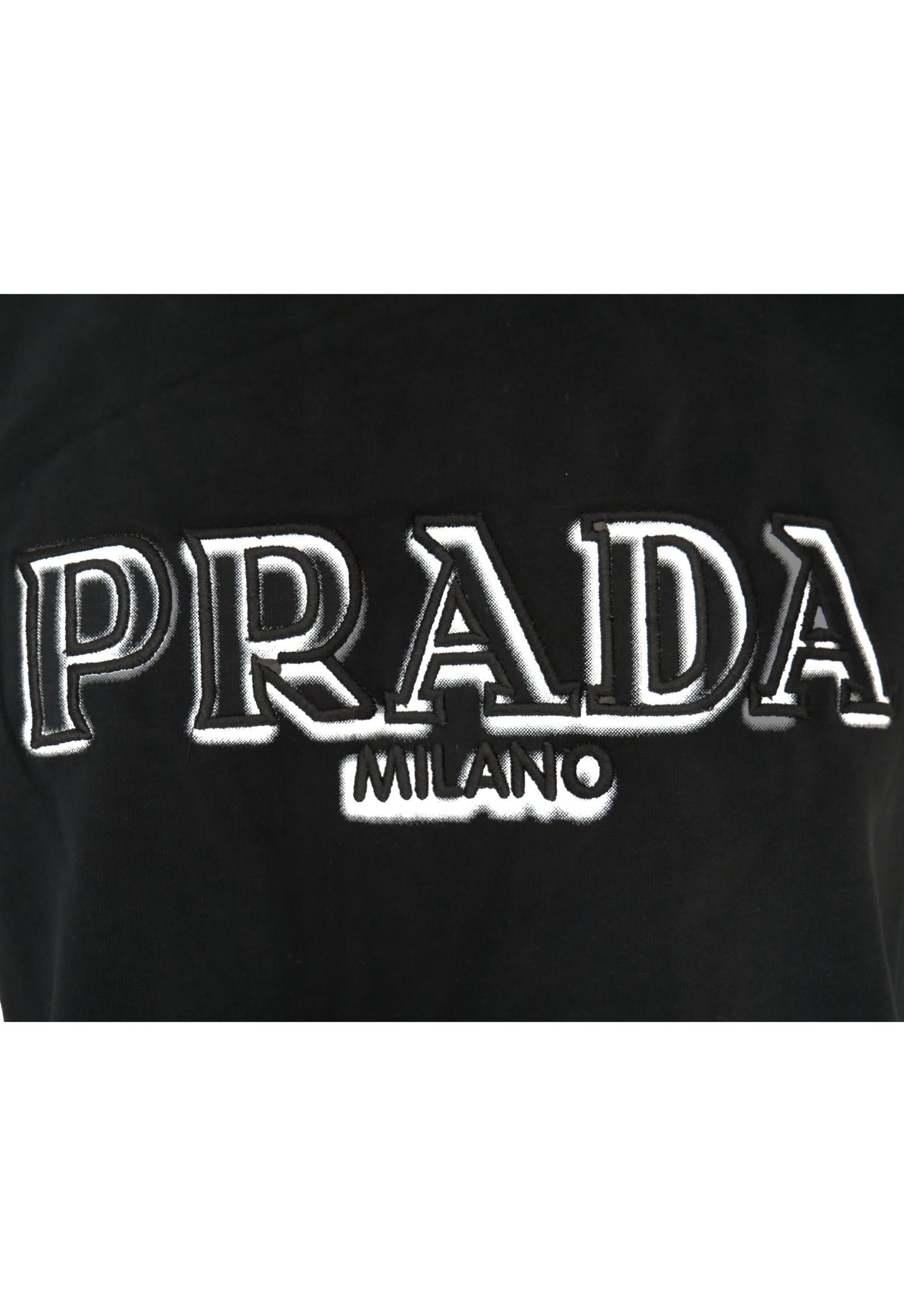 Prada T-Shirt in Schwarz, Statement‑Print