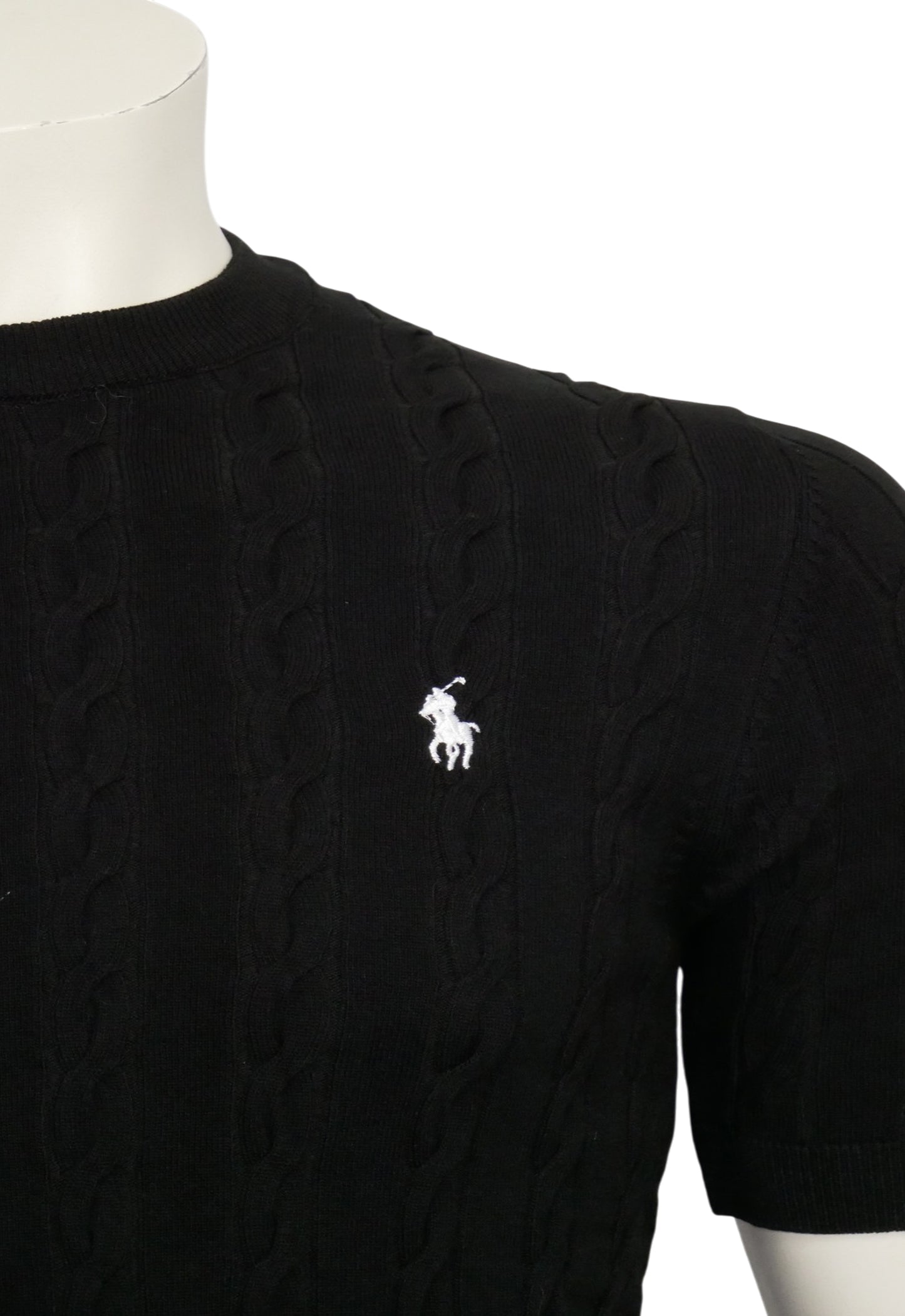 Ralph Lauren T-shirt in maglia da uomo Nero