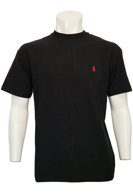 Ralph Lauren T-shirt da uomo Nero in cotone stretch