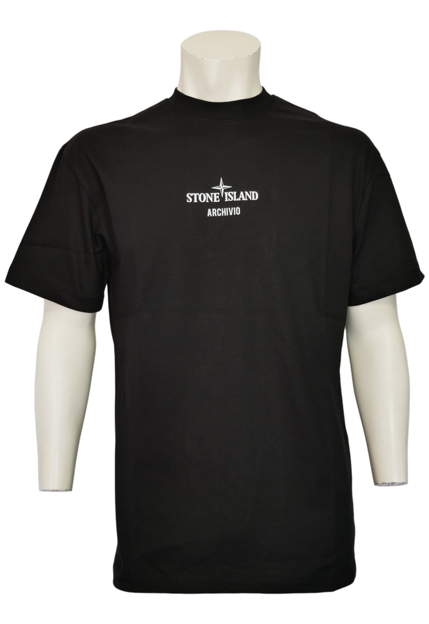 Stone Island męski T-shirt Czarny
