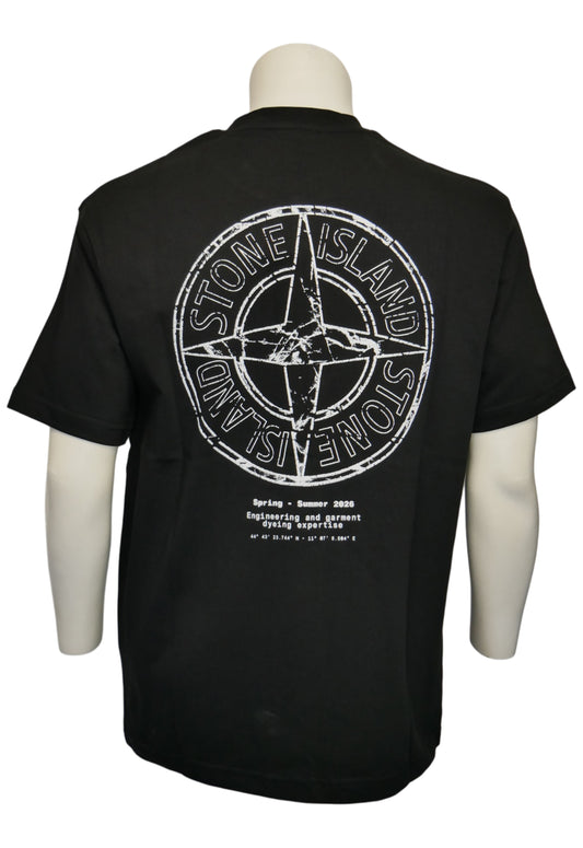 Stone Island Herren T-Shirt Schwarz